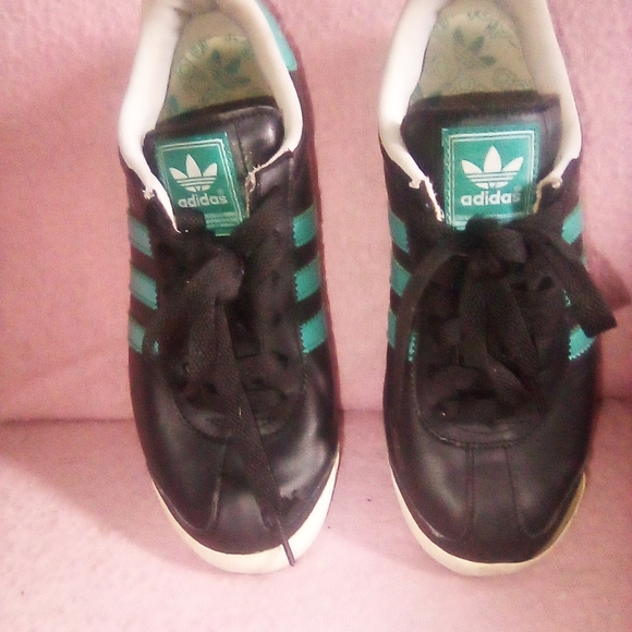 Adidas Shoes Unisex Size 5.5 Black & Green - Picture 6 of 13
